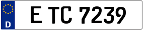 Trailer License Plate